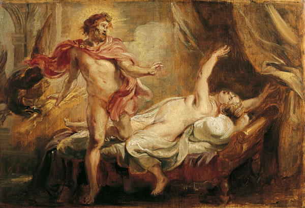 Death of Semele by the revelation of Zeus' true being